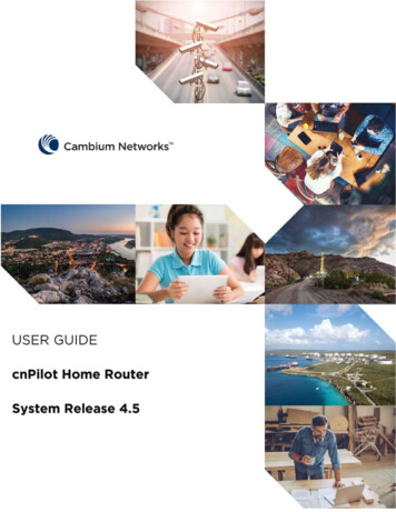 USER GUIDE - Cambium Networks