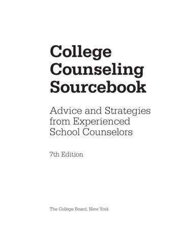 College Counseling Sourcebook