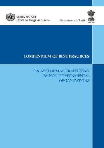 Compendium Of Best Practices By NGOs