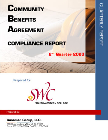 TER GREEMENT COMPLIANCE REPORT - Southwestern College