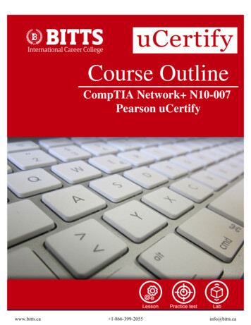 CompTIA Network N10-007 Pearson UCertify