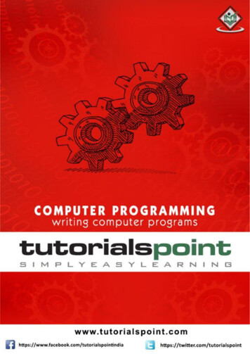 Computer Programming Tutorial - Biggest Online Tutorials Library