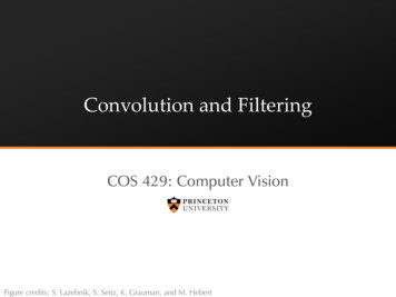 Convolution And Filtering - Princeton University