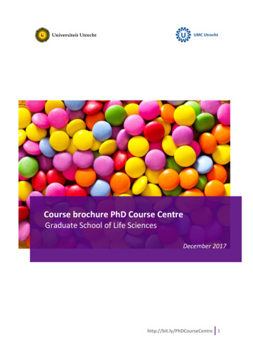 Course Brochure PhD Course Centre - Universiteit Utrecht