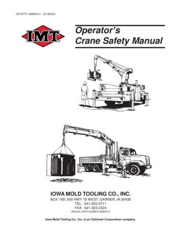 Operator's Crane Safety Manual