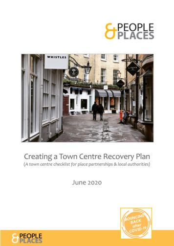 Creating A Town Centre Recovery Plan - People & Places