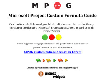 Microsoft Project Custom Formula Guide