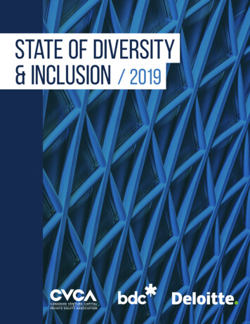 State Of Diversity & Inclusion / 2019 - CVCA