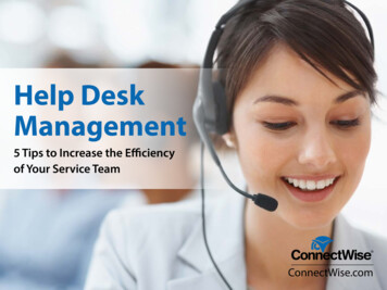 Help Desk Management - ConnectWise
