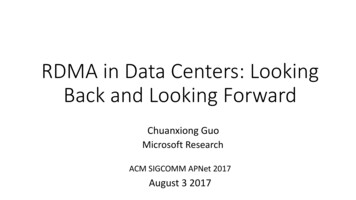 RDMA In Data Centers: Looking Back And Looking Forward - SIGCOMM