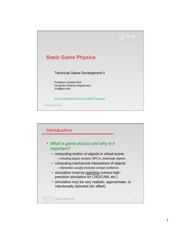 Basic Game Physics - WPI