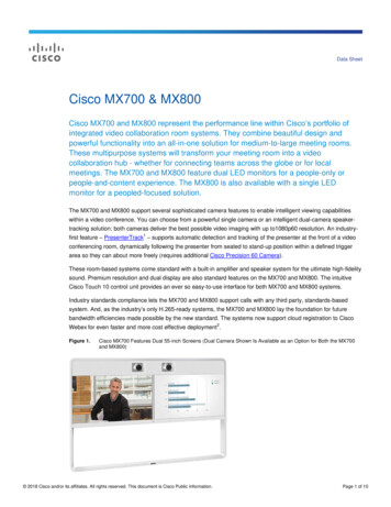 Cisco MX700 & MX800 Data Sheet - Fu-berlin.de