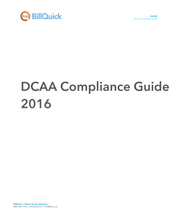 DCAA Compliance Guide 2016 - BQE Software