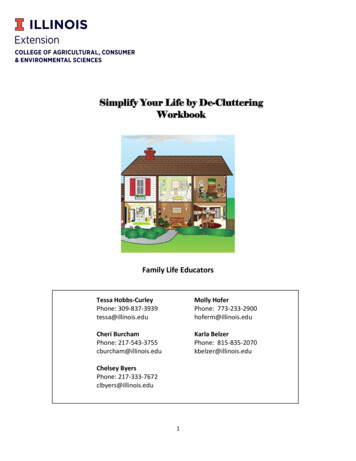 Simplify Your Life By De-Cluttering Workbook