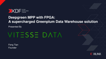 Deepgreen MPP With FPGA: A Supercharged Greenplum Data Warehouse Solution