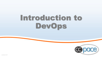 Introduction To DevOps - CC Pace