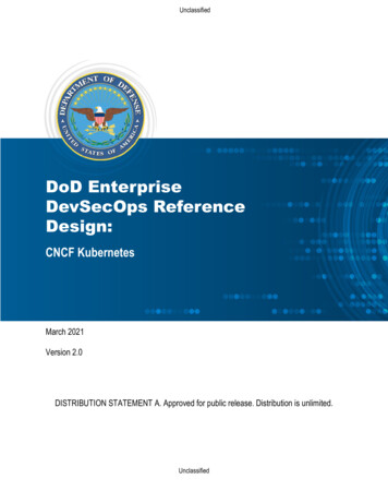 DoD Enterprise DevSecOps Reference Design