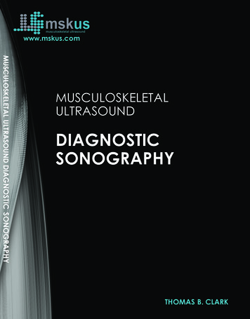 DIAGNOSTIC SONOGRAPHY - MSKUS: Musculoskeletal 