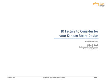 10 Factors To Consider For Your Kanban Board Design