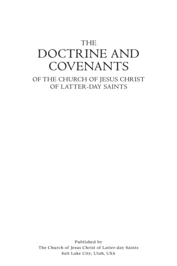The Doctrine And Covenants