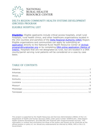 Delta Region Community Health Systems Development (Drchsd) Program .