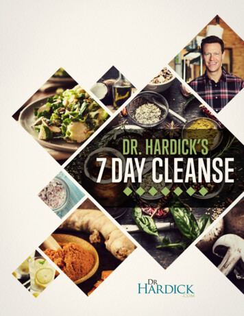 DR. HARDICK’S 7 DAY CLEANSE
