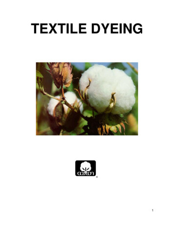 TEXTILE DYEING - CottonWorks 
