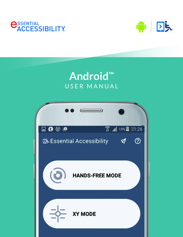 ESSENTIAL Accessibility Android User Manual