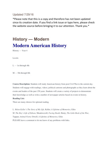 Modern American History