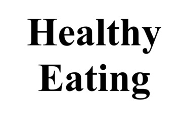 Eating Disorders Vs. Healthy Eating