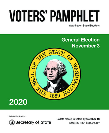 VOTERS PAMPHLET - Wa