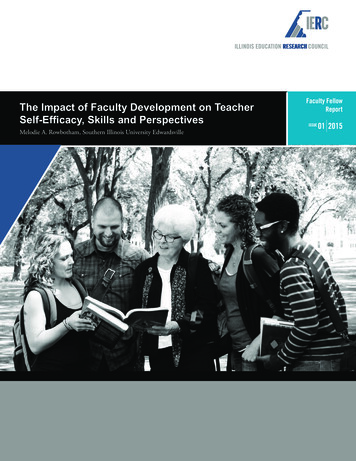 The Impact Of Faculty Development On Teacher Self-Efficacy .