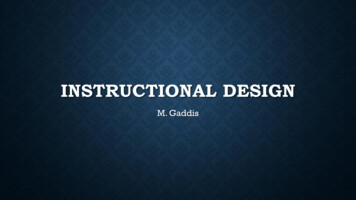 Instructional Design - Maggie Gaddis
