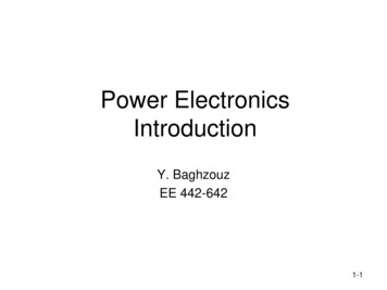 Power Electronics Introduction - UNLV