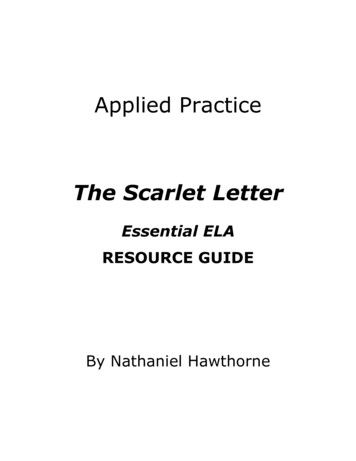The Scarlet Letter - Applied Practice