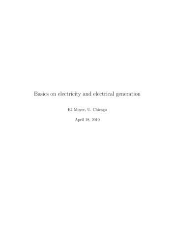 Basics On Electricity And Electrical Generation