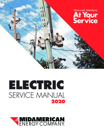 2020 Electric Service Manual - MidAmerican Energy