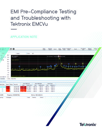 EMI Pre-Compliance Testing And Troubleshooting With - Tektronix
