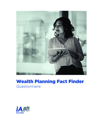 Wealth Planning Fact Finder