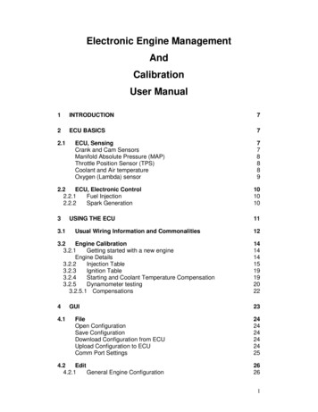 Electronic Engine Management And Calibration User Manual