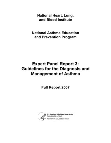 Expert Panel Report 3: Guidelines For The Diagnosis And .