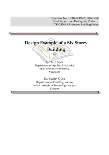 Design Example Of Six Storey Building - IIT Kanpur