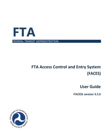 FTA Access Control Entry System User Guide Version 5.3