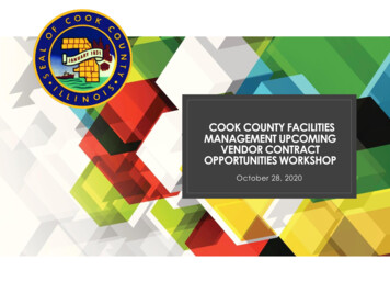 COOK COUNTY FACILITIES MANAGEMENT UPCOMING 
