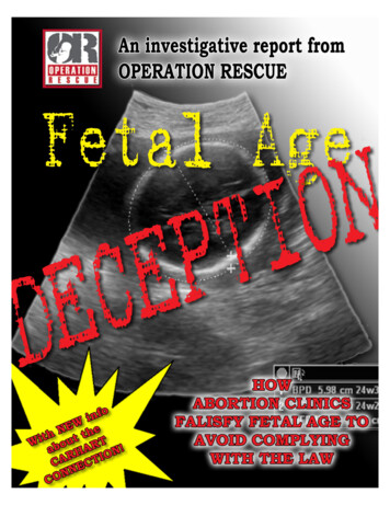 Fetal Age Deception - Operation Rescue