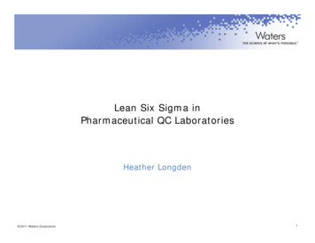 Lean Six Sigma In Pharmaceutical QC Laboratories