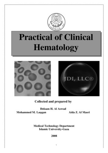 Practical Of Clinical Hematology
