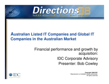 Australian Listed IT Companies And Global IT Companies In The .