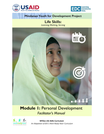 Module 1: Personal Development - Department Of Education