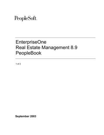 EnterpriseOne Real Estate Management 8.9 PeopleBook